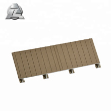 Cooler to the touch lockdry aluminum material decking